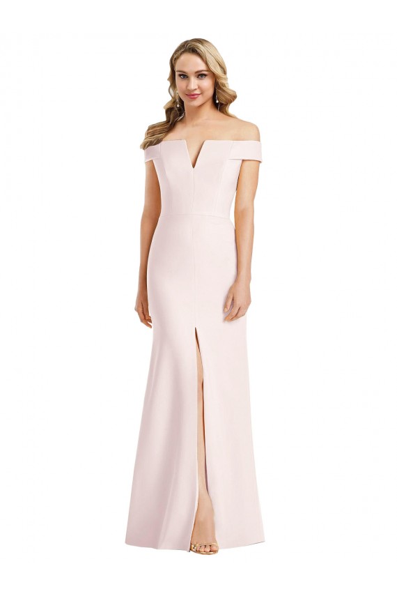 Purcahse  Pink V-Neck Sleeveless Long Sexy Evening Dress UK