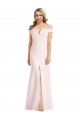 Purcahse  Pink V-Neck Sleeveless Long Sexy Evening Dress UK