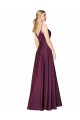 Purcahse  Wild Berry High Neck Sleeveless V-Back Long Evening Dress UK